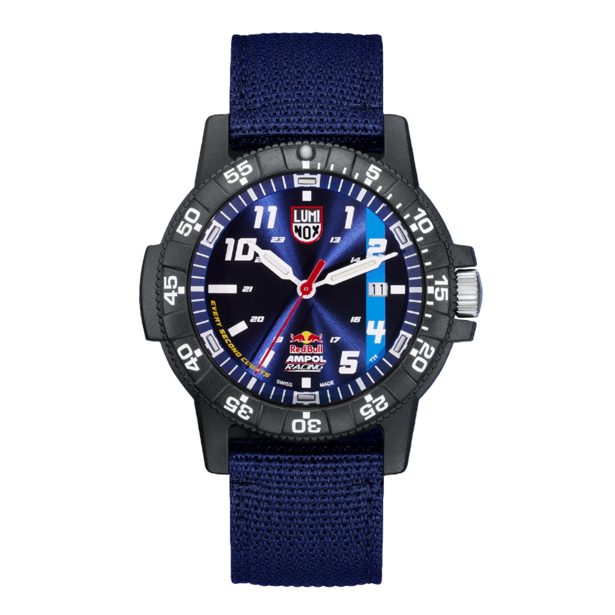 Luminox Sea Turtle Giant Red Bull Ampol Edition Blue Fabric Watch XS.0321.ARB.1