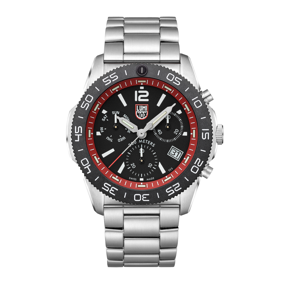 Luminox Pacific Diver Chronograph Black Dial Stainless Steel Watch XS.3155.M