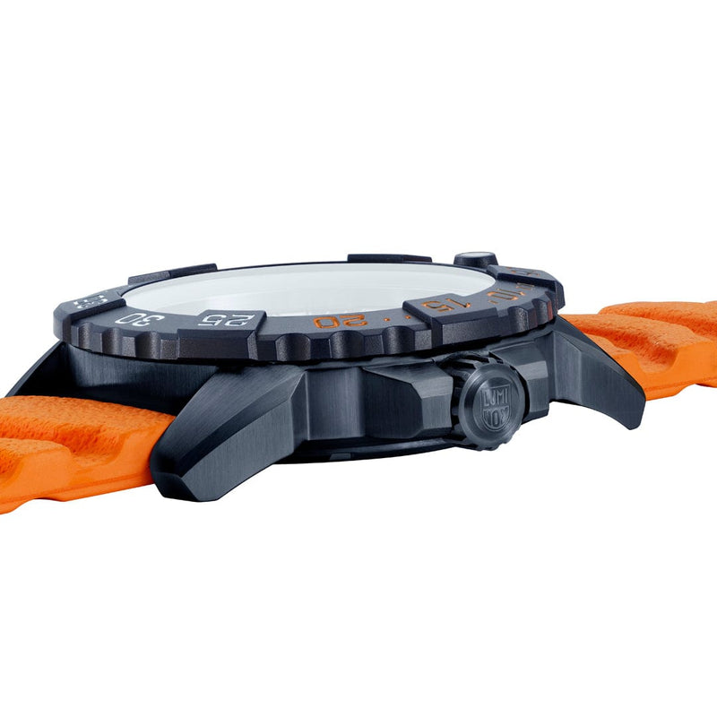 Luminox Navy Seal Blue Dial Orange Rubber Strap Watch XS.3253.CBNSF.SET