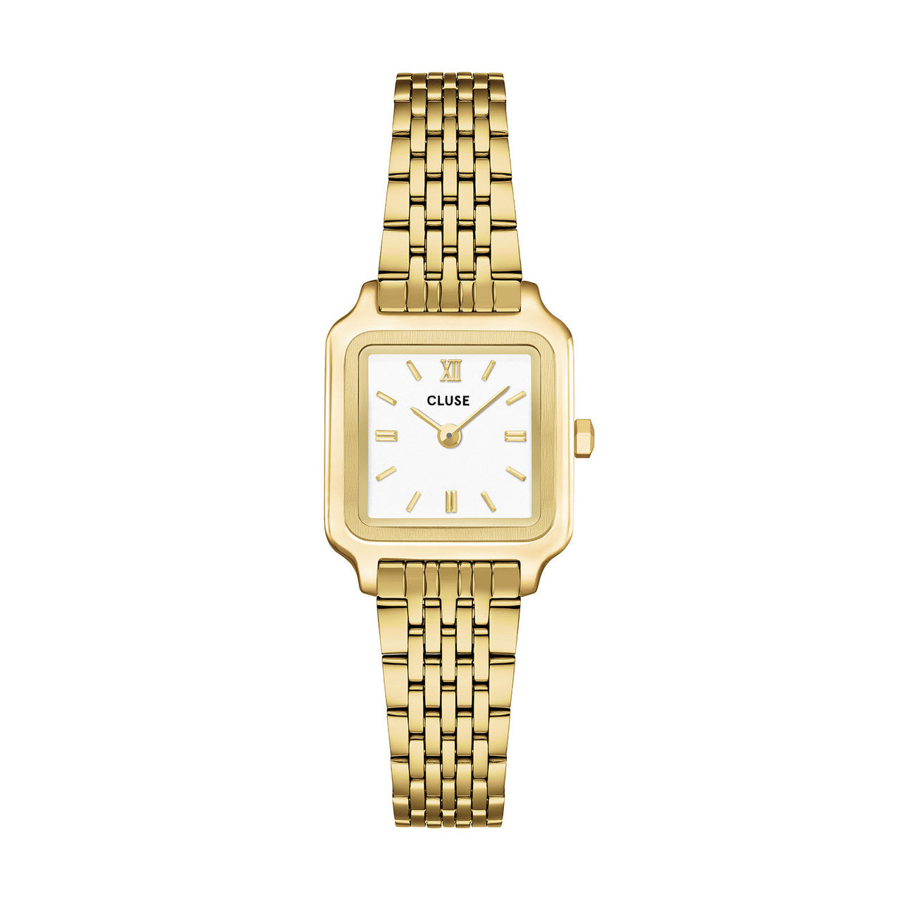 CLUSE Gracieuse Mini Watch Steel, White, Gold Colour Watch CW15506