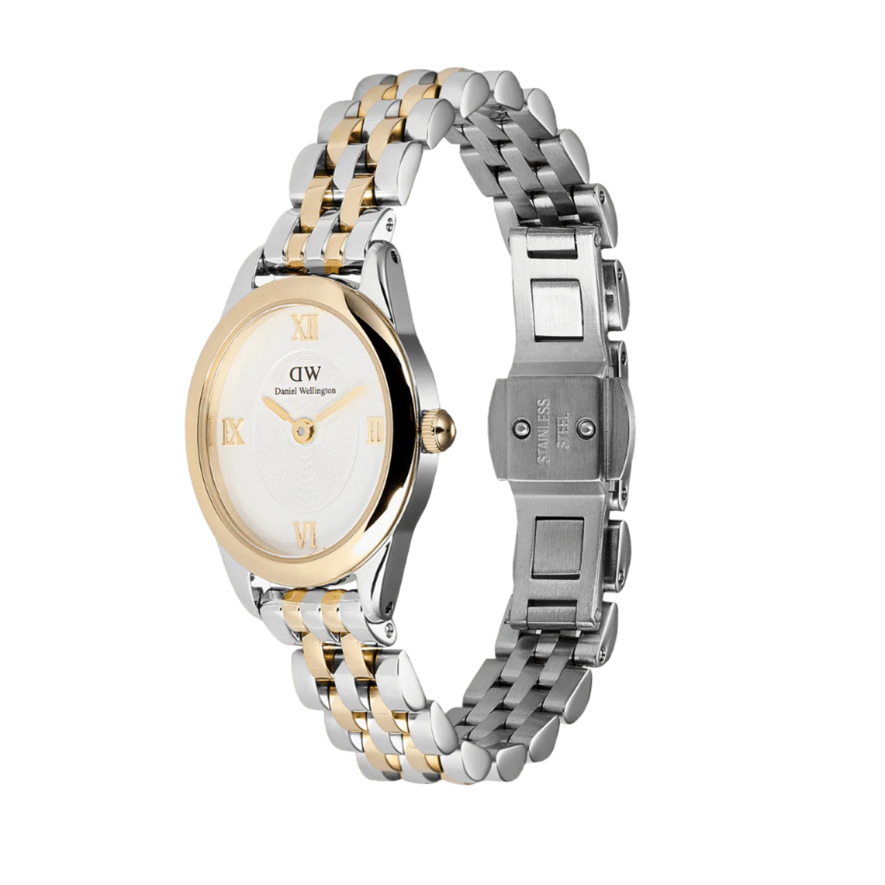 Daniel Wellington Ophelia Mini Beans Link White Dial Watch DW00100811