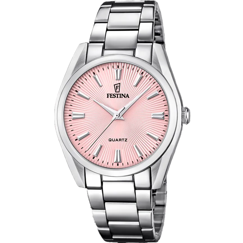 Festina Pink Dial Stainless Steel Women's Watch F20622/N