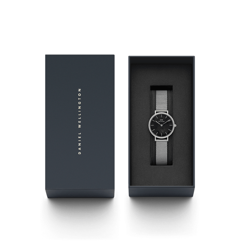 Daniel Wellington Petite 28mm Bezel Mesh Black Watch DW00100661