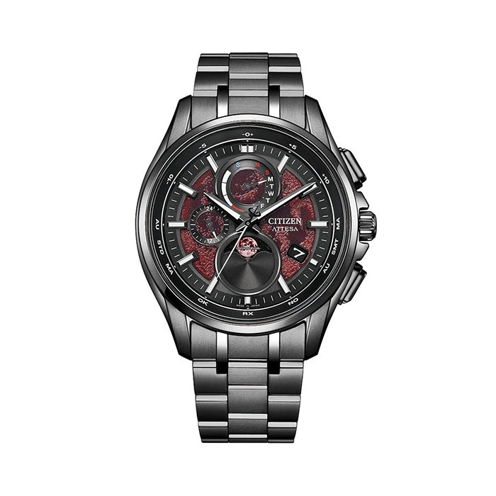 Citizen Attesa Eco-Drive Moon Phase "Shades of Red" BY1005-73Z