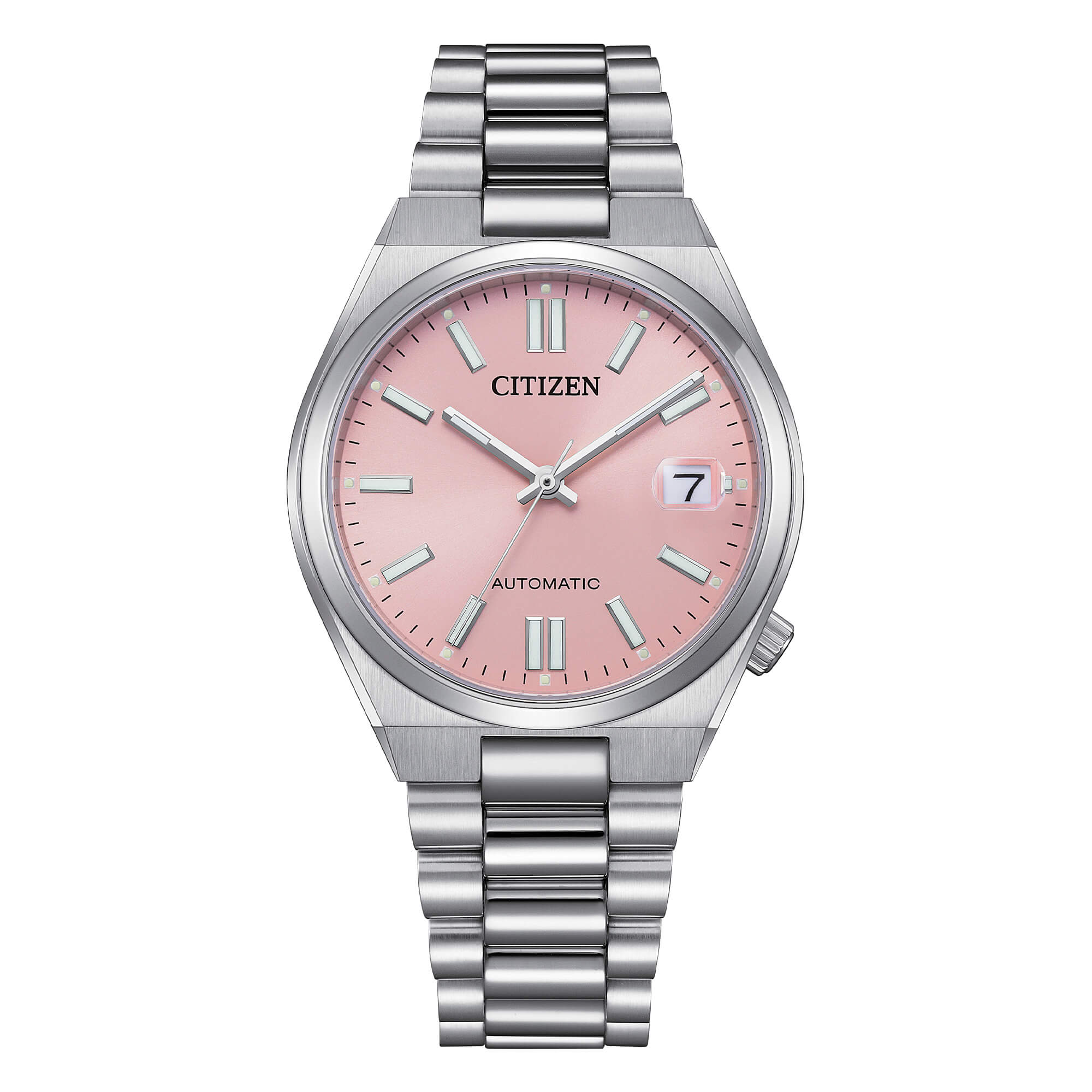 Citizen Tsuyosa Automatic Pink Dial Stainless Steel Watch NJ0200-50Z