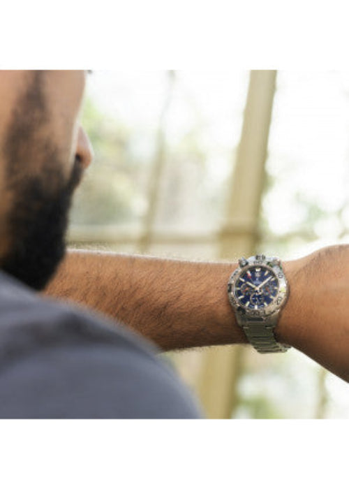 Festina Bullhead Blue Dial Stainless Steel Bracelet Watch f20743/1