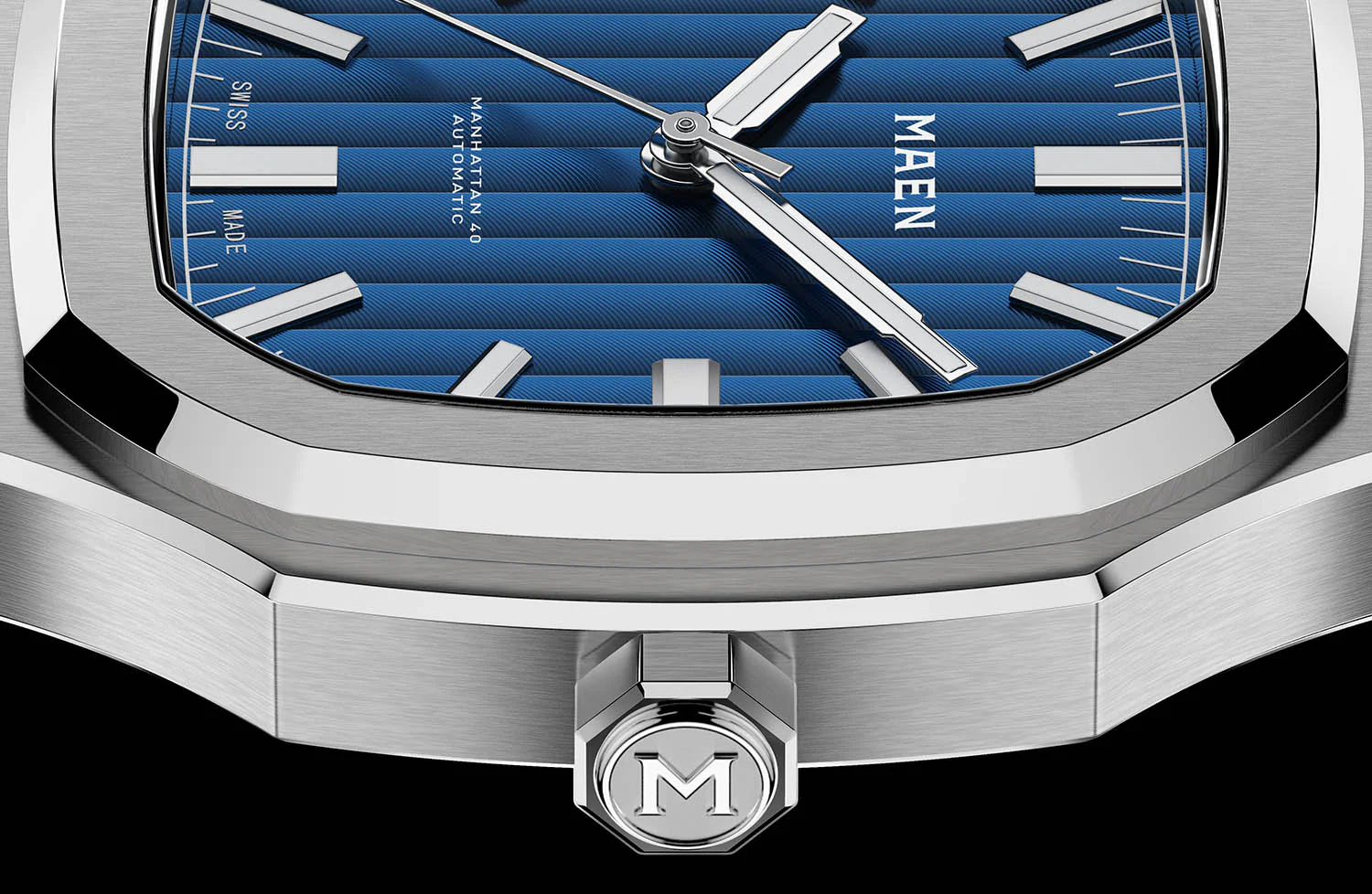 MAEN Manhattan 40 Blue Dial No Date Display Automatic Watch M3.1.2