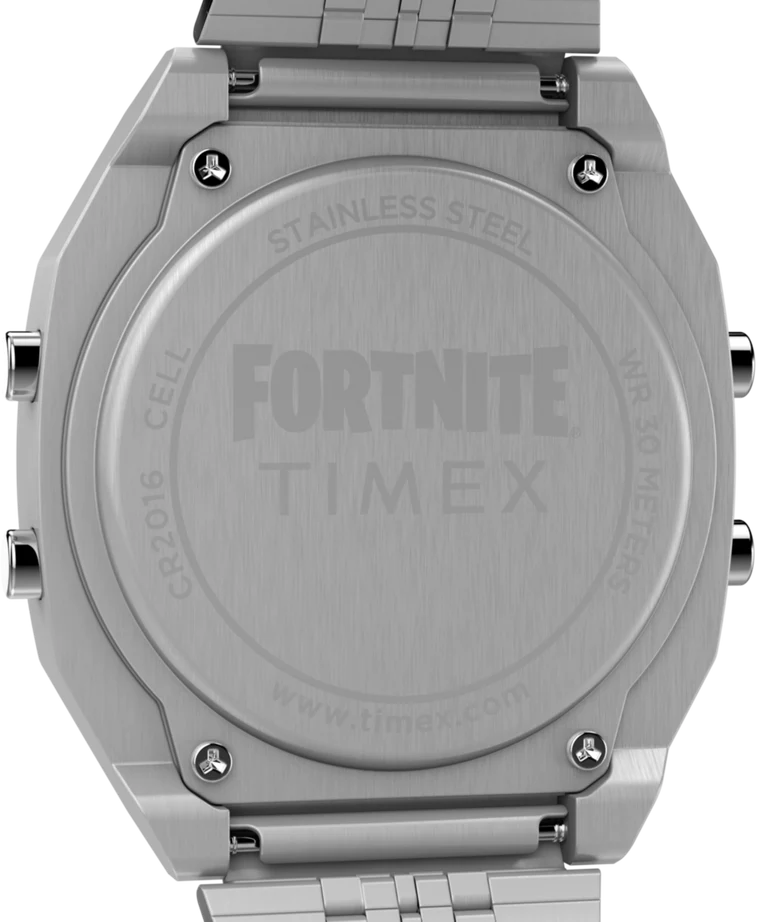Timex x Fortnite Limited Edition T80 Silver Stainless Steel Watch TW2Y46100