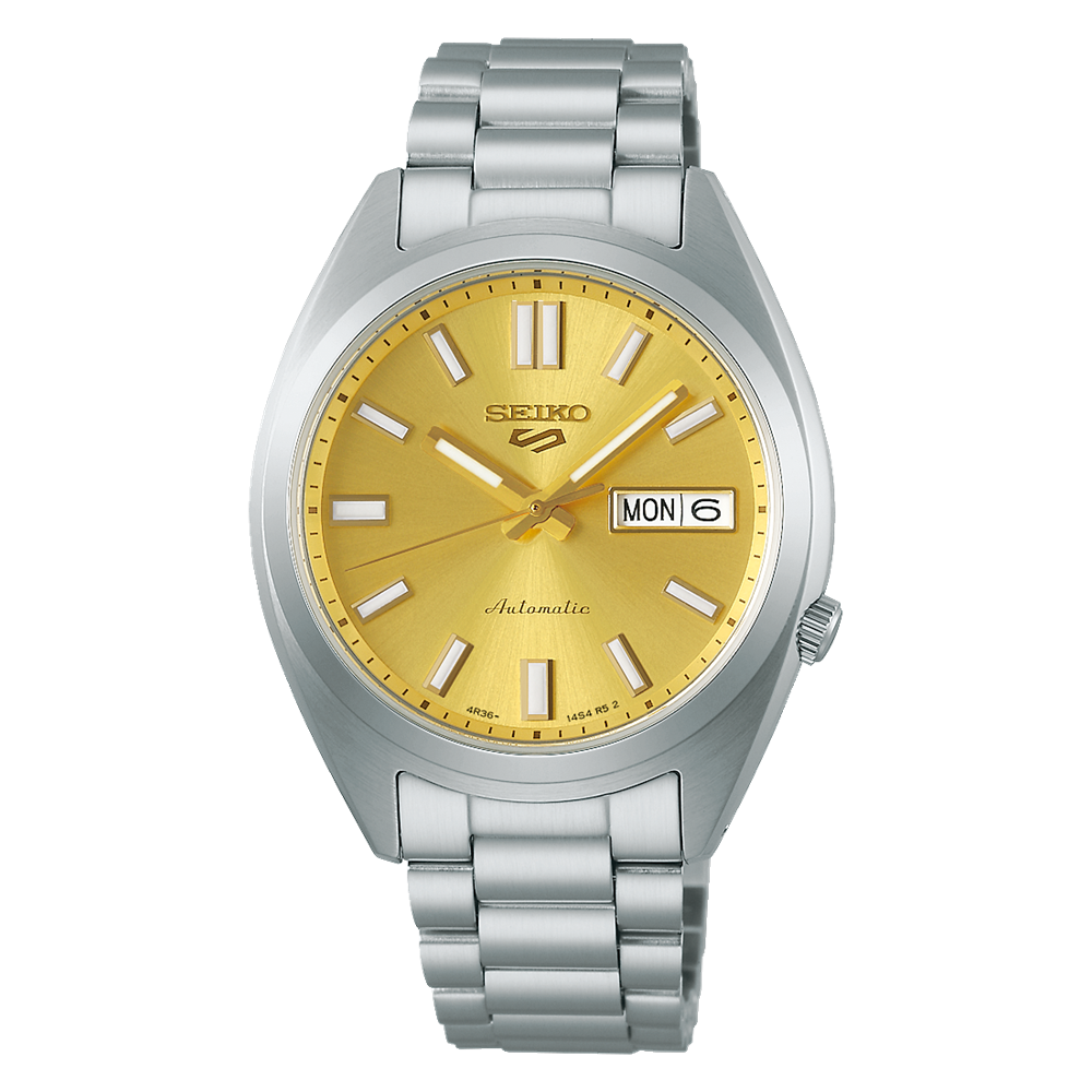 Seiko Everyday Carry SNXS Series Gold Dial Stainless Steel Band SRPL59K