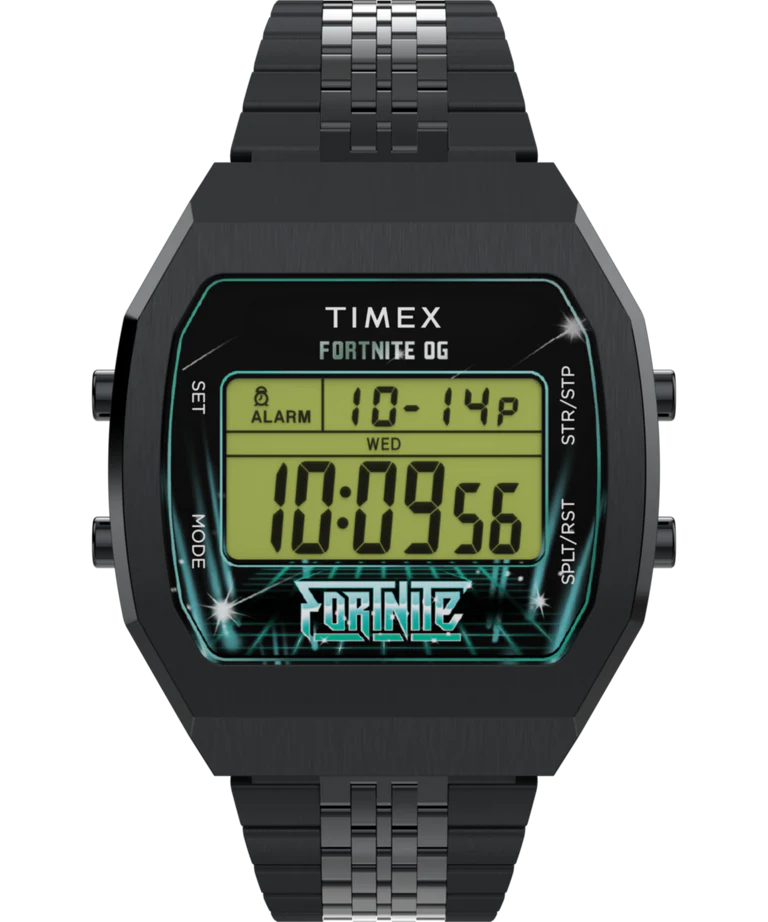 Timex x Fortnite Limited Edition T80 Black Stainless Steel Watch TW2Y46000
