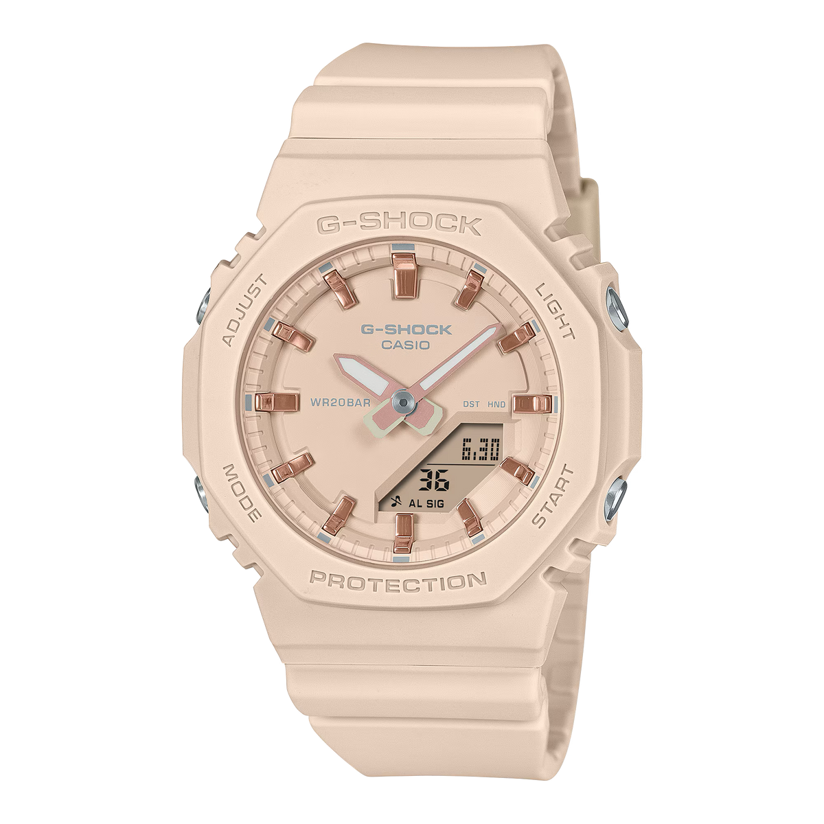 G-Shock Slim CasiOak Digital Pastel Pink Watch GMAP2100M-4A