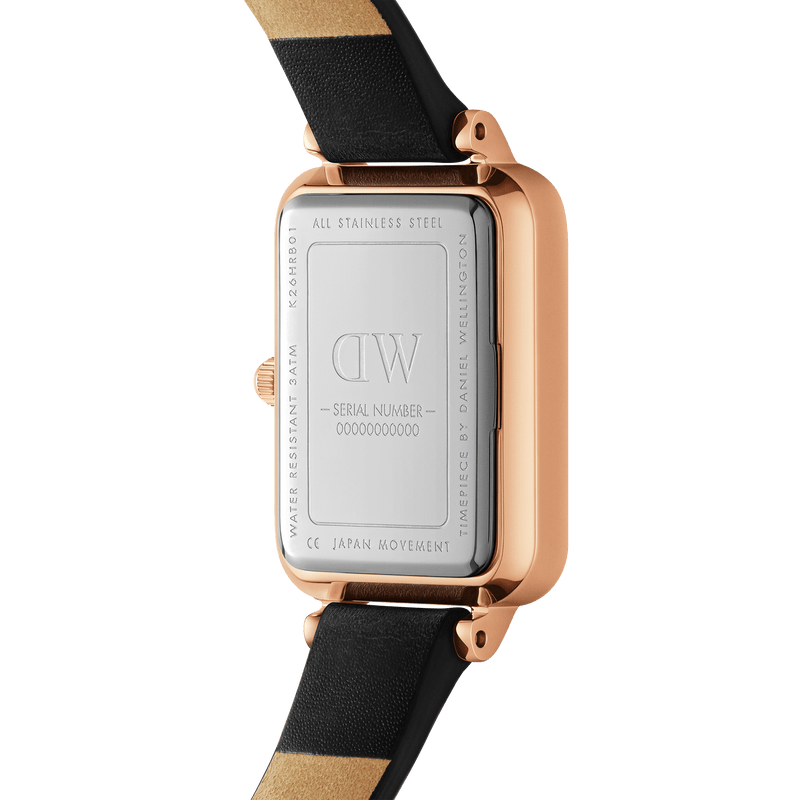 Daniel Wellington Quadro Roman Numerals Sheffield Rose Gold Watch DW00100689