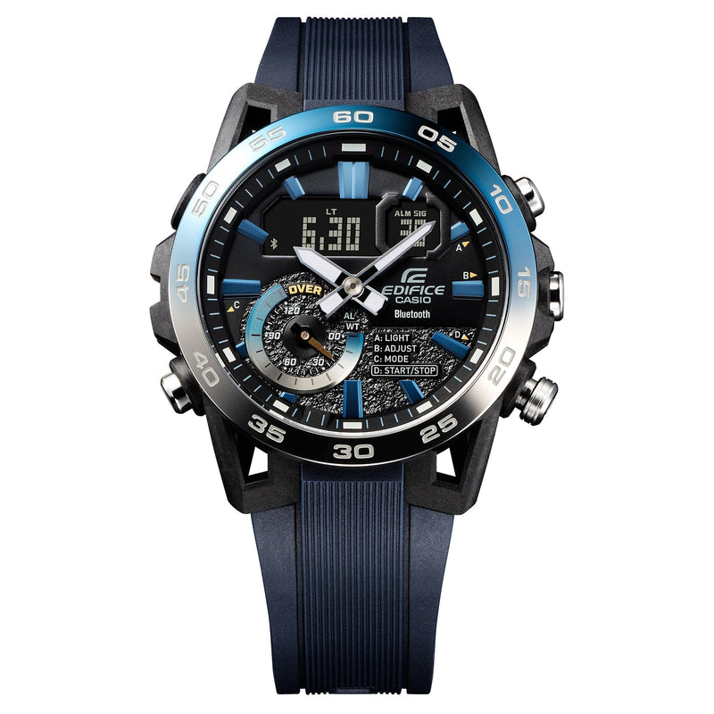 Casio Edifice Sospensione Blue Resin Band Watch ECB40NP-1A