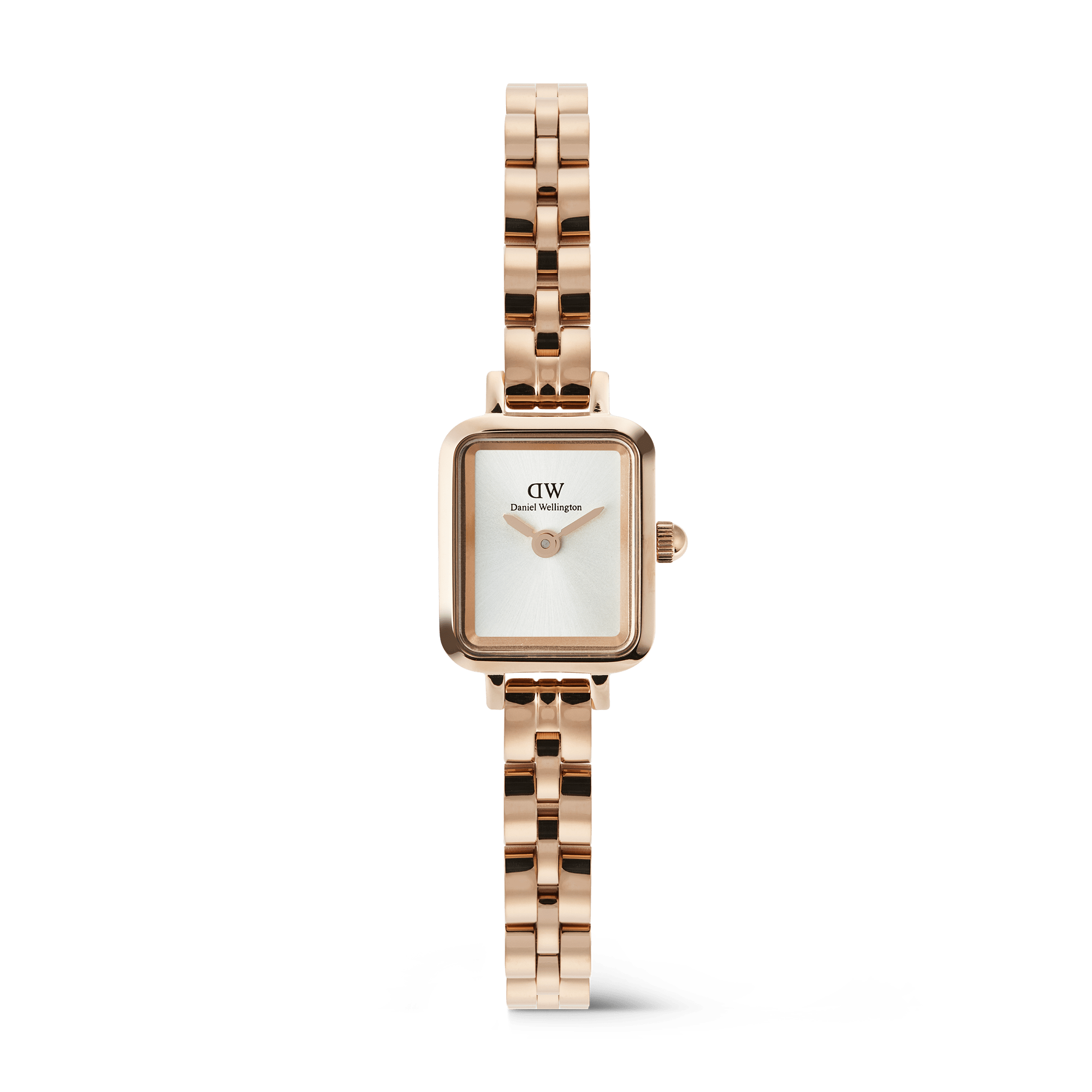 Daniel Wellington Quadro Mini Arch 3-link White Sunray Rose Gold