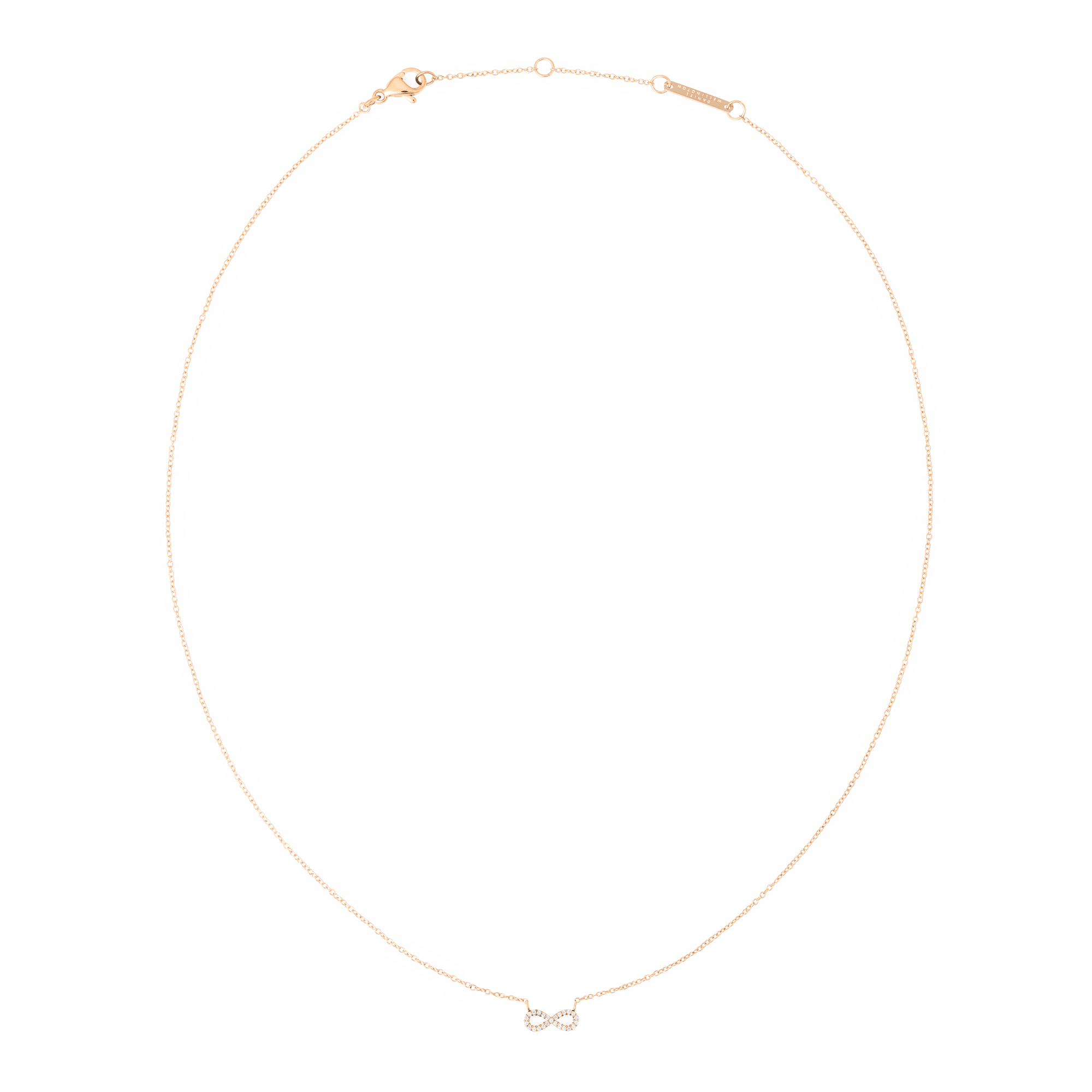 Daniel Wellington Mirelle Infinity Necklace Rose Gold