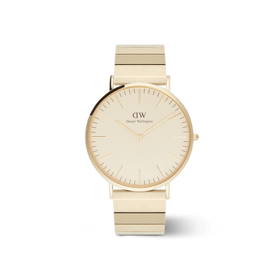 Daniel Wellington Classic Piano Link Gold Unitone Watch
