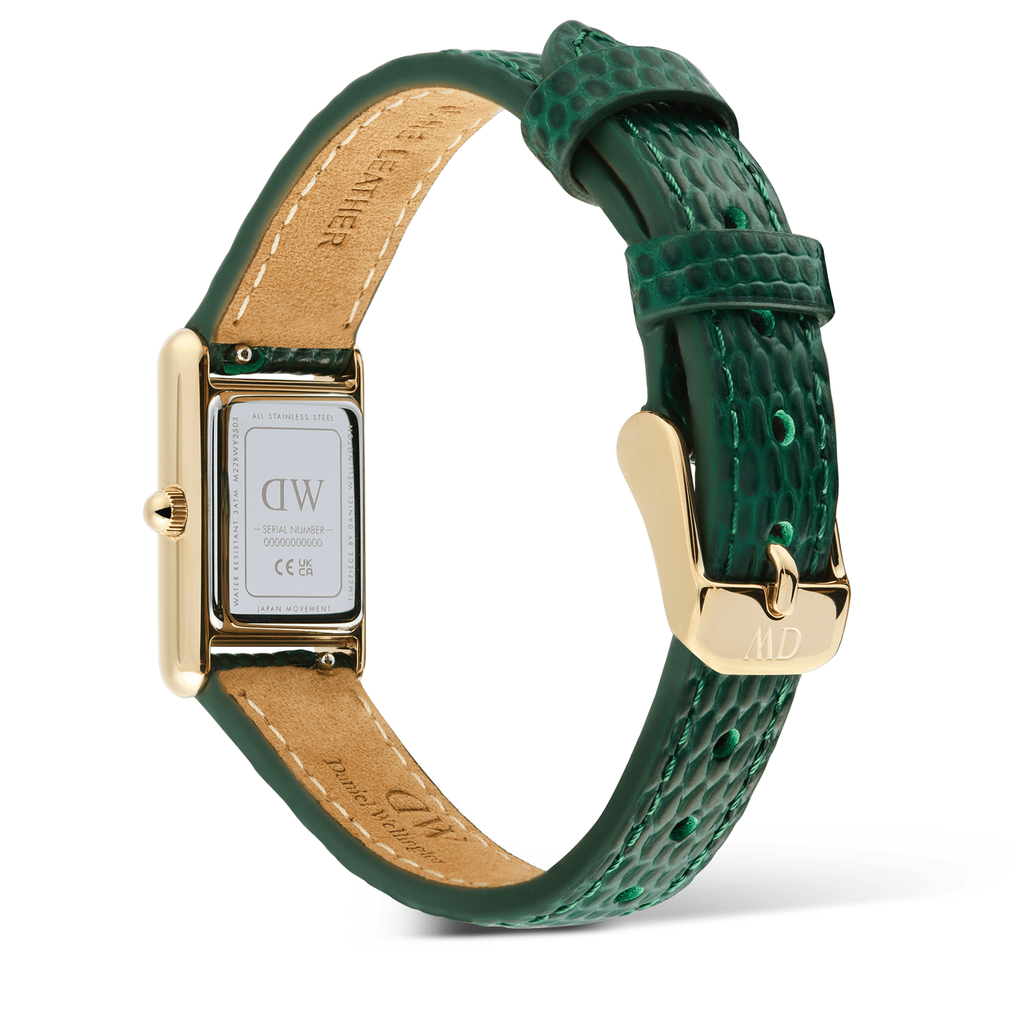 Daniel Wellington Bound Mini Green Lizard Gold DW00100906