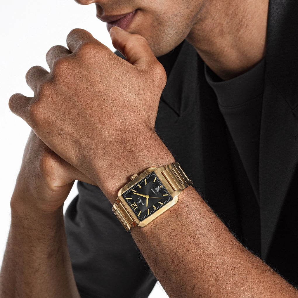 Festina On The Square Black Dial Stainless Steel Watch F20678/4