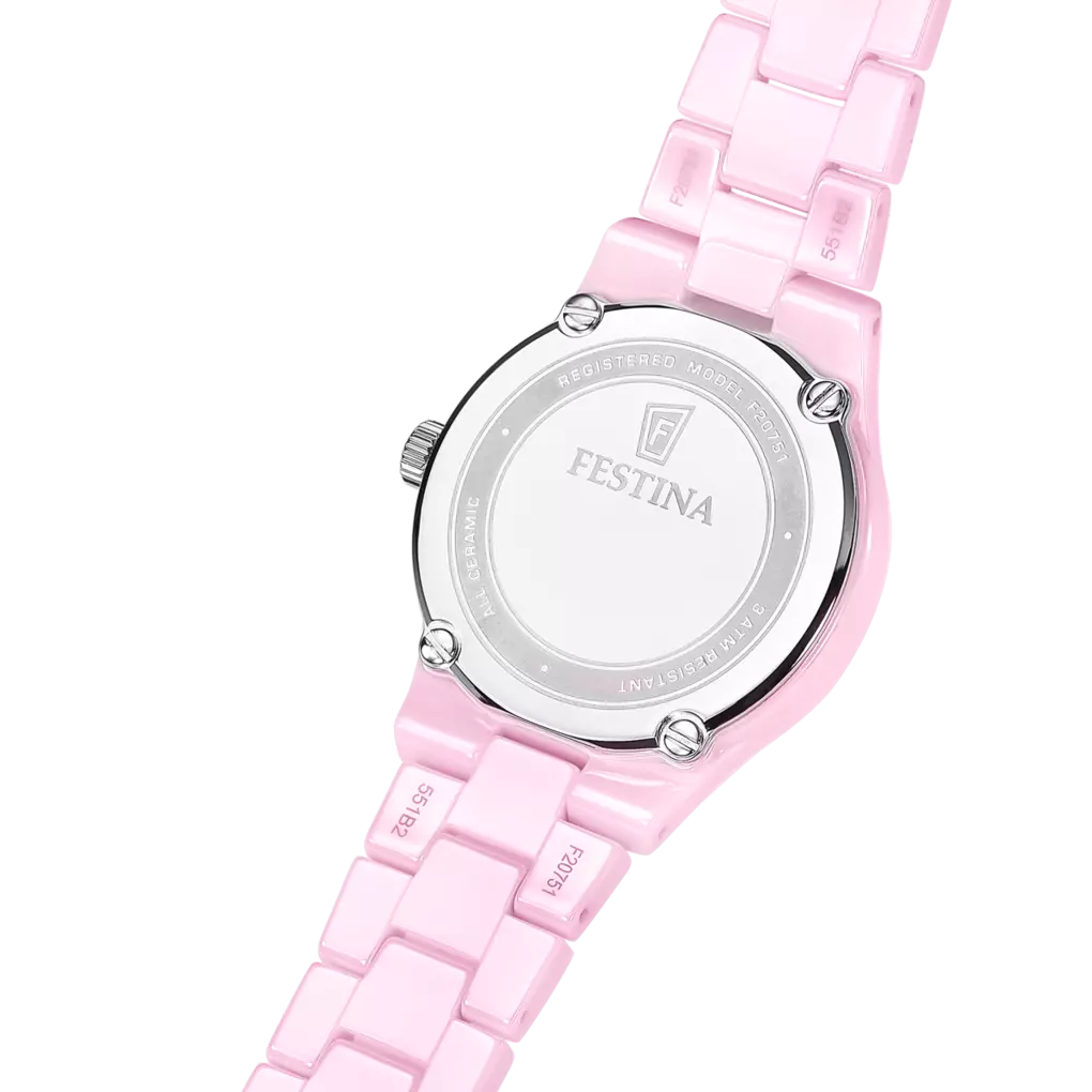 Festina Pink Dial Pink Ceramic Women's Watch F20751/2