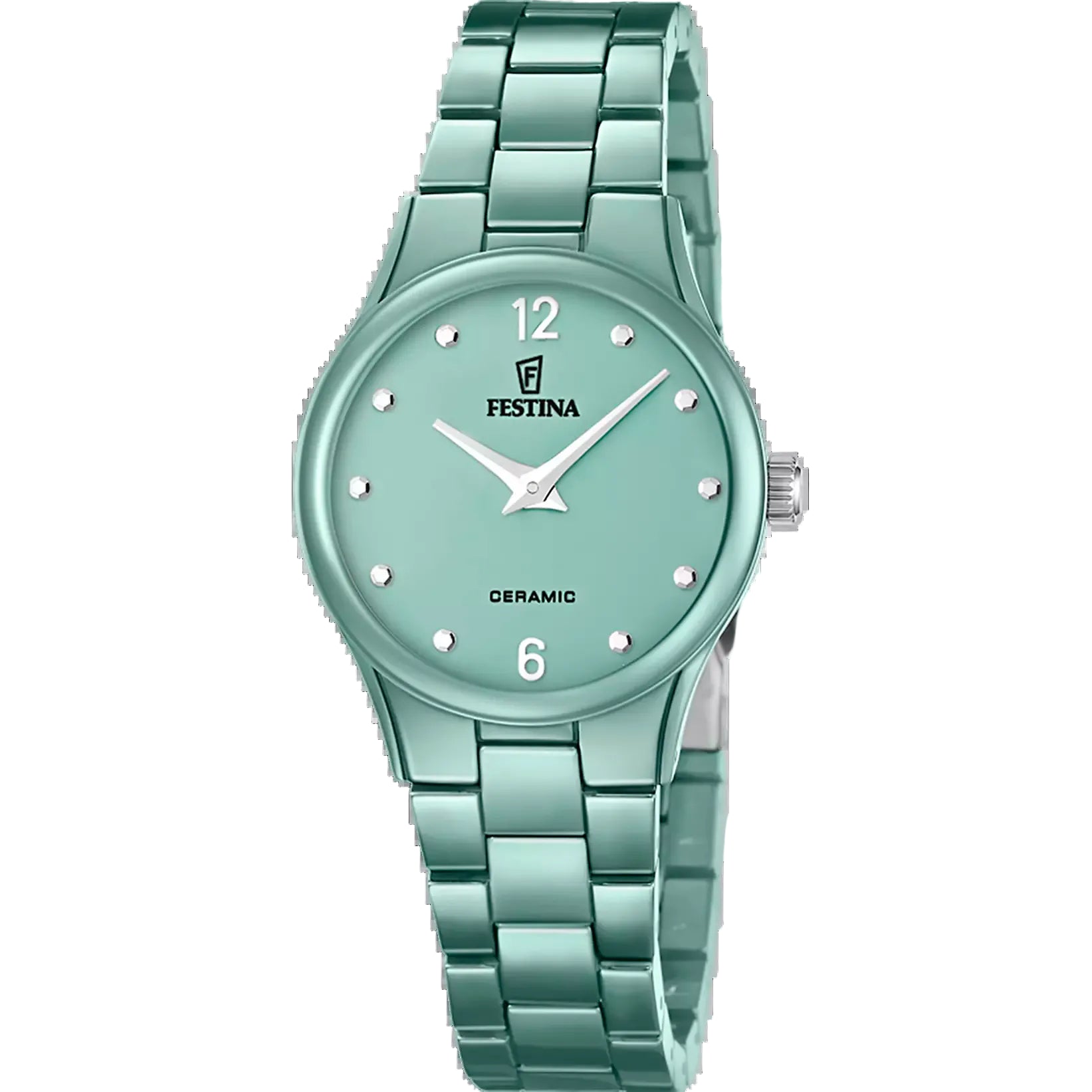 Festina Green Dial Green Ceramic Women's Watch F20751/3