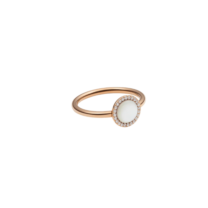 Daniel Wellington Audrey Mother of Pearl Rose Gold Ring