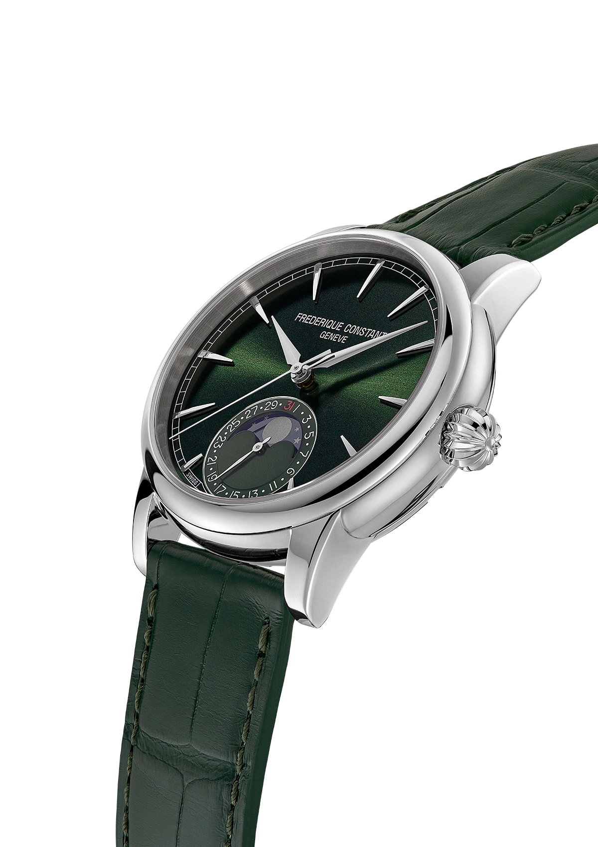 Frederique Constant Manufacture Classic Moonphase Date FC-716GR3H6 side profile