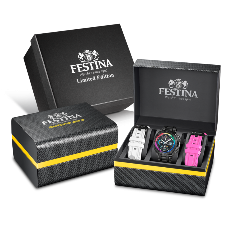 Festina Limited Edition Black Dial Stainless Steel Men's Watch F20761/1