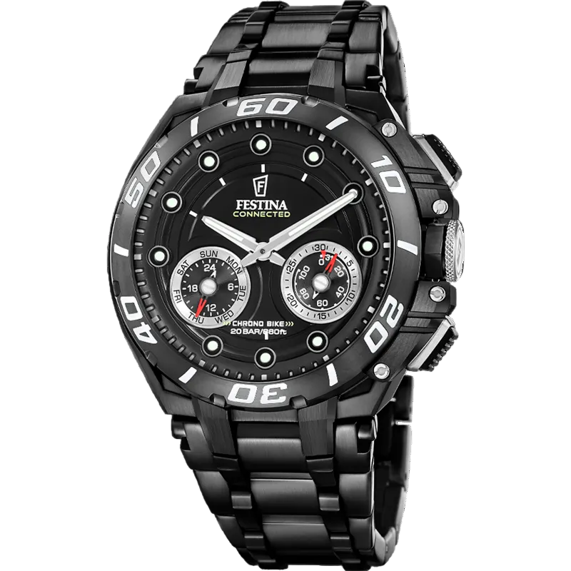 Festina Black Dial Stainless Steel Men's Watch F20762/3