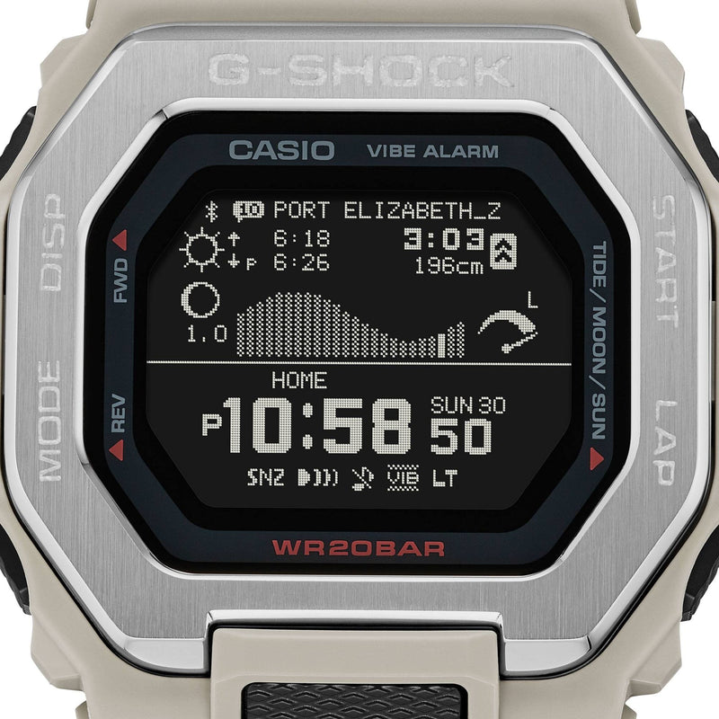 G-Shock G-Lide Sport Tide White Resin Band Watch GBX100-8D