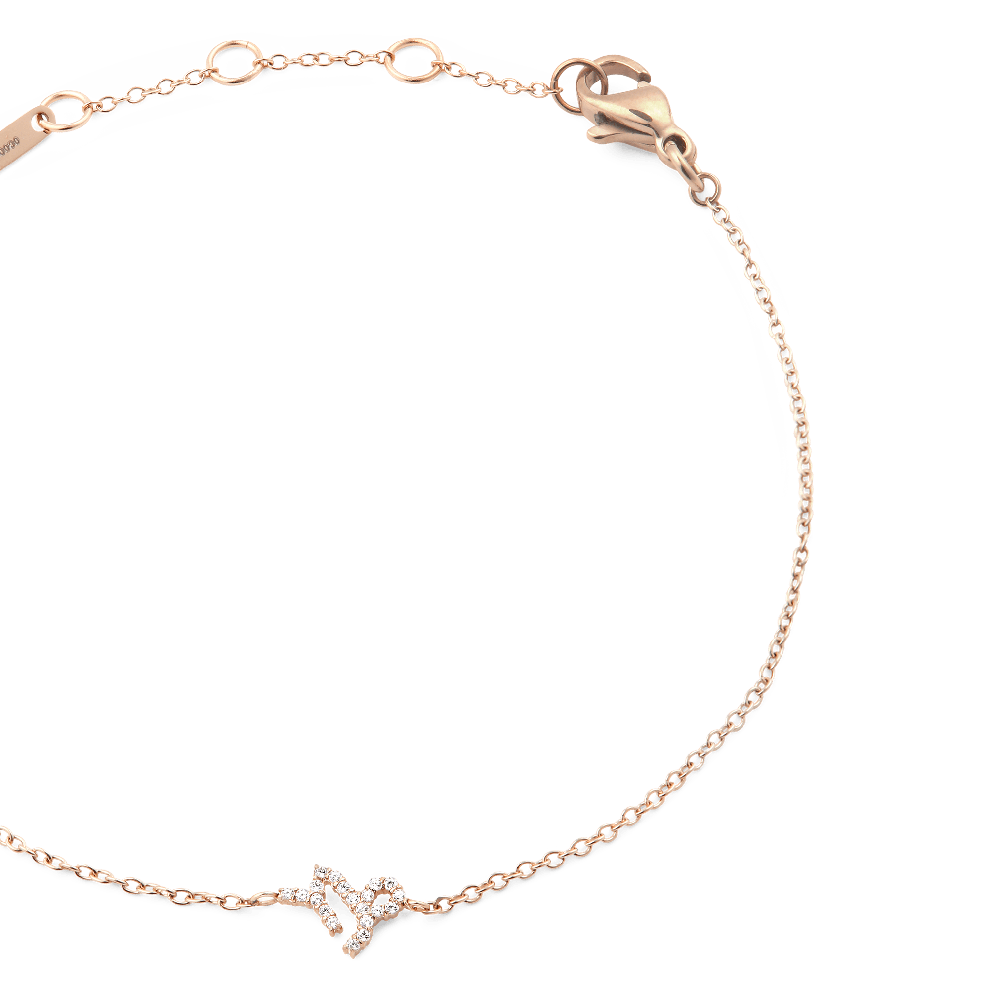 Daniel Wellington Crystal Zodiac Chain Bracelet Rose Gold