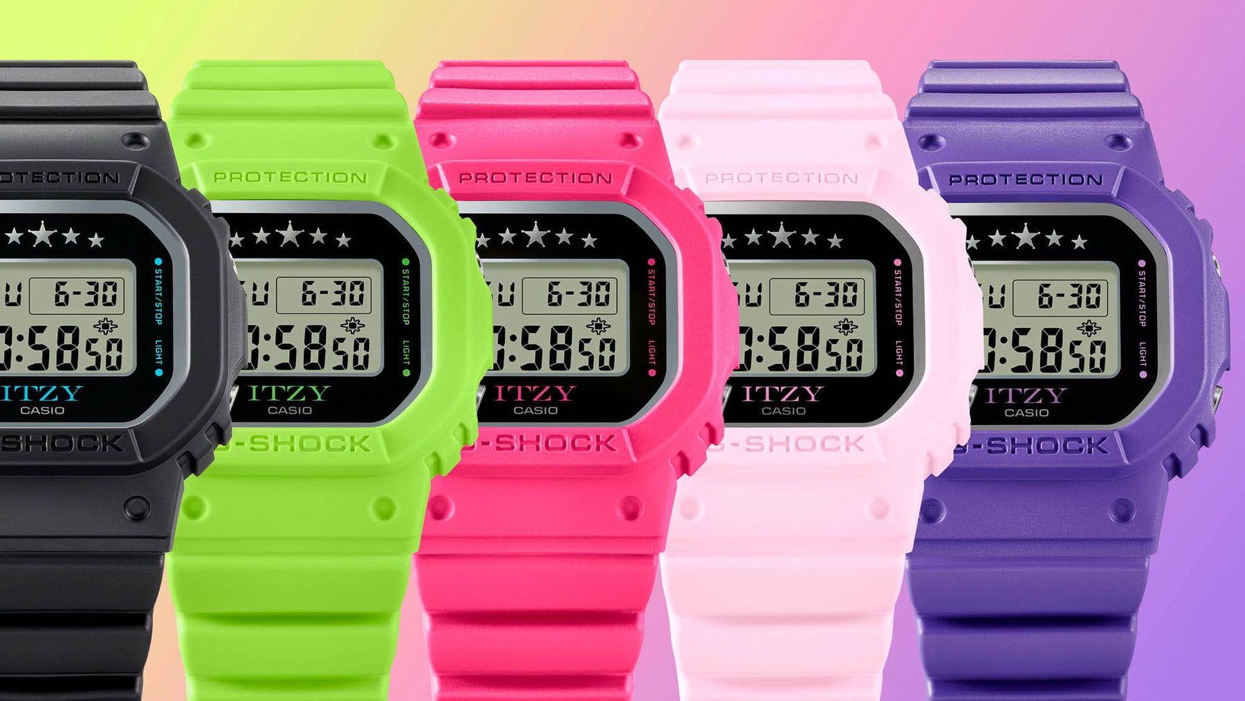 G-Shock ITZY Green Resin Band Watch GMDS5610IT-3D