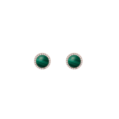 Daniel Wellington Audrey Malachite Rose Gold Earrings DW00401413