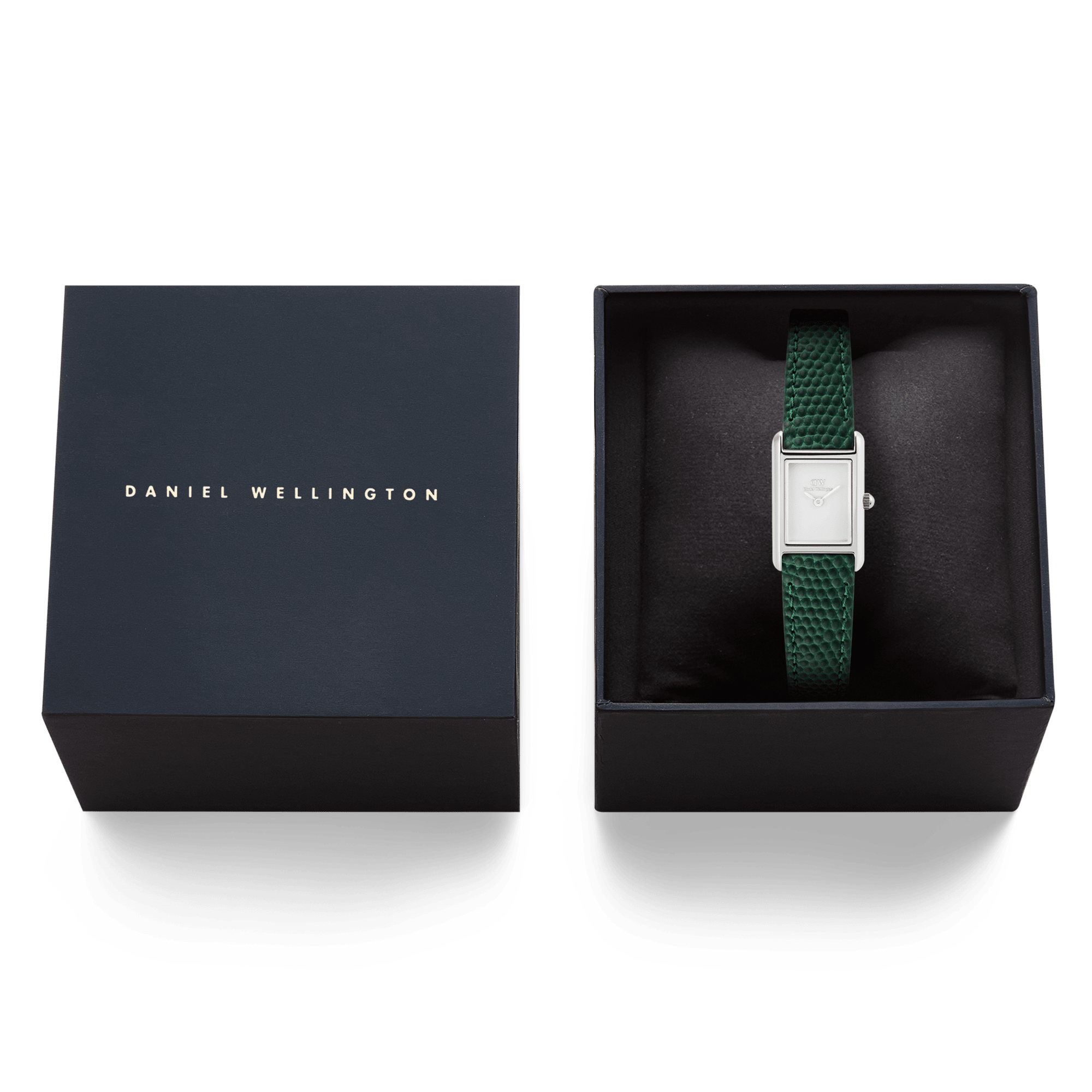 Daniel Wellington Bound Mini Green Lizard Silver DW00100902