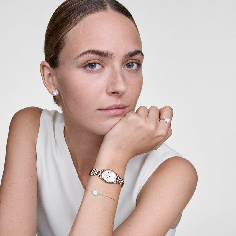 Daniel Wellington Audrey Mother of Pearl Rose Gold Ring