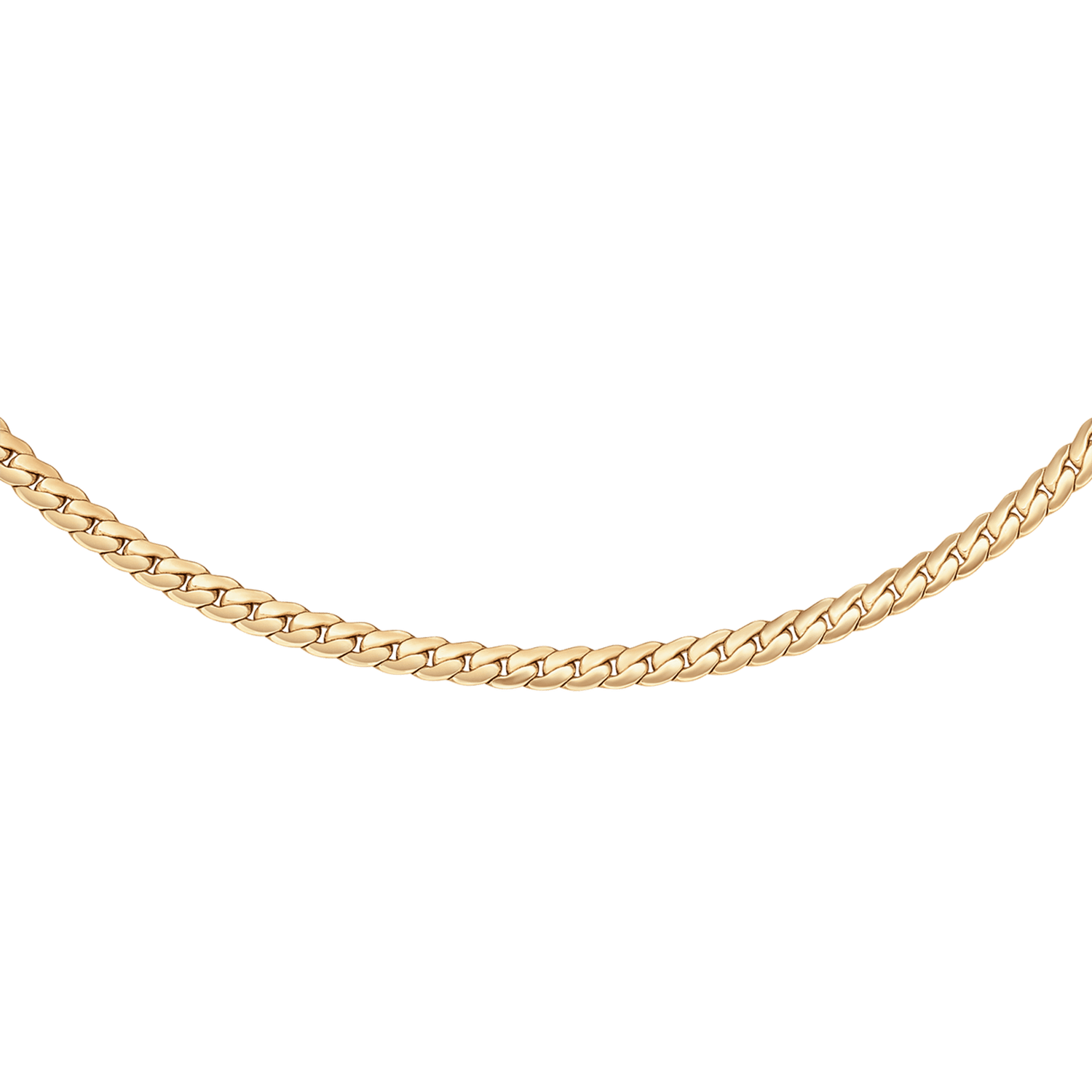 Flat Chain Gold Necklace DW00400548