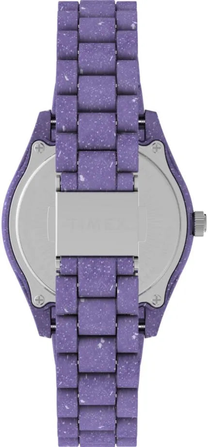 Timex Waterbury Ocean Recycled Plastic Purple Dial and Bracelet Watch TW2V77300