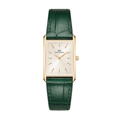 Daniel Wellington Crocodile-Embossed Champagne Gold Elegance Watch DW00100695