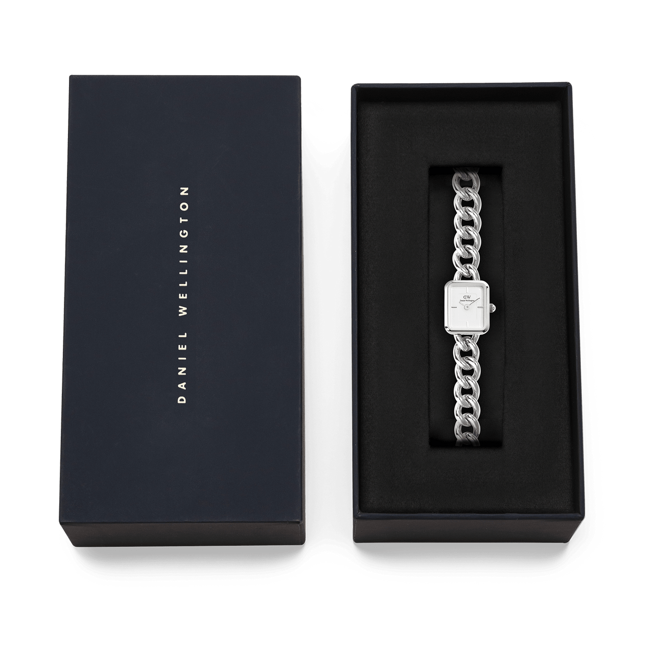 Daniel Wellington Jolie Silver Chain White Dial Watch DW00100834