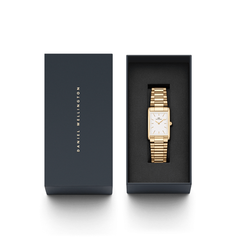 Daniel Wellington Bound 3-Link Gold White Dial Watch DW00100703