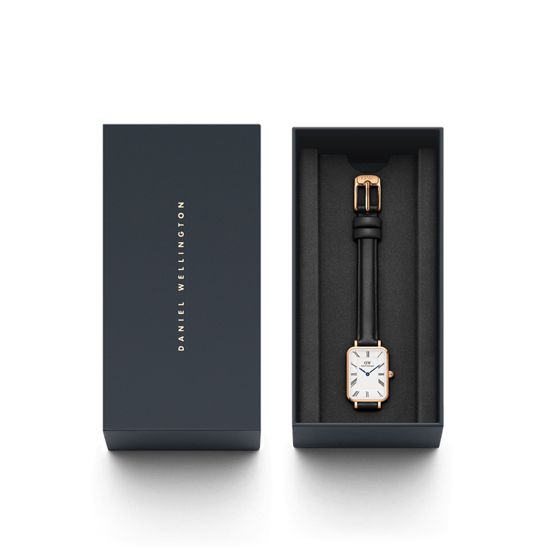 Daniel Wellington Quadro Roman Numerals Sheffield Rose Gold Watch DW00100689