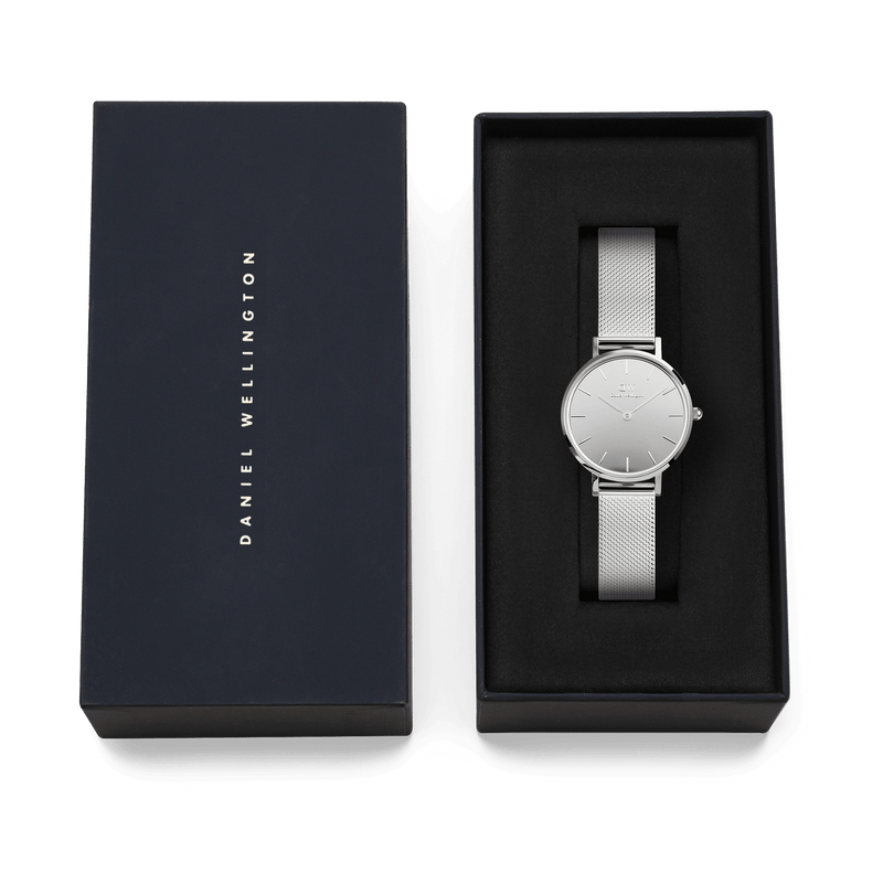 Daniel Wellington Petite Mirror Reflection Silver Dial Watch DW00100796
