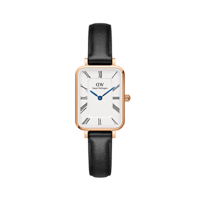 Daniel Wellington Quadro Roman Numerals Sheffield Rose Gold Watch DW00100689