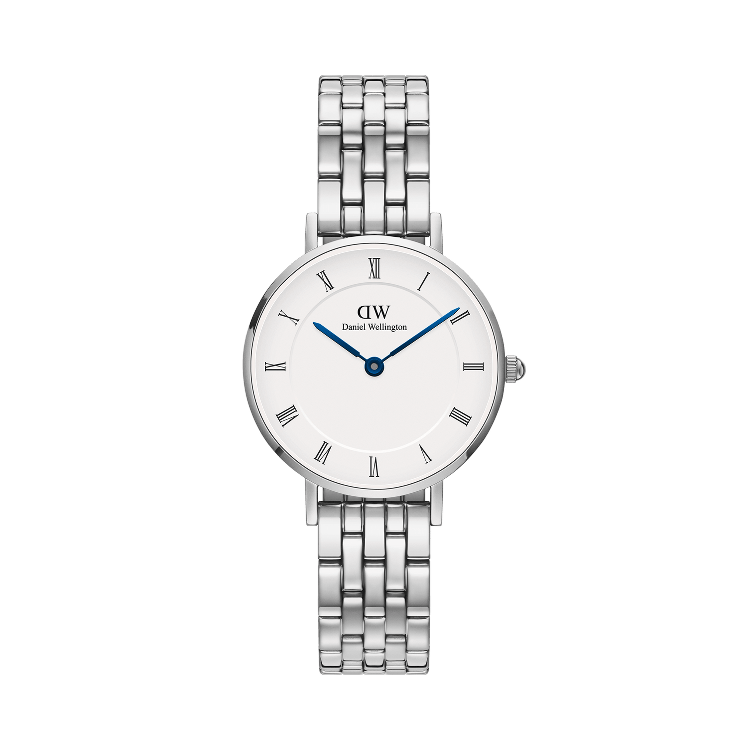 Daniel Wellington Petite Roman Numerals 5-Link Silver Watch DW00100685