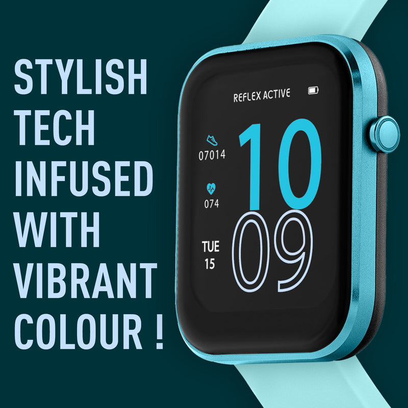 Reflex Active Series 12 Bright Blue Silicone Smartwatch RA12-2159