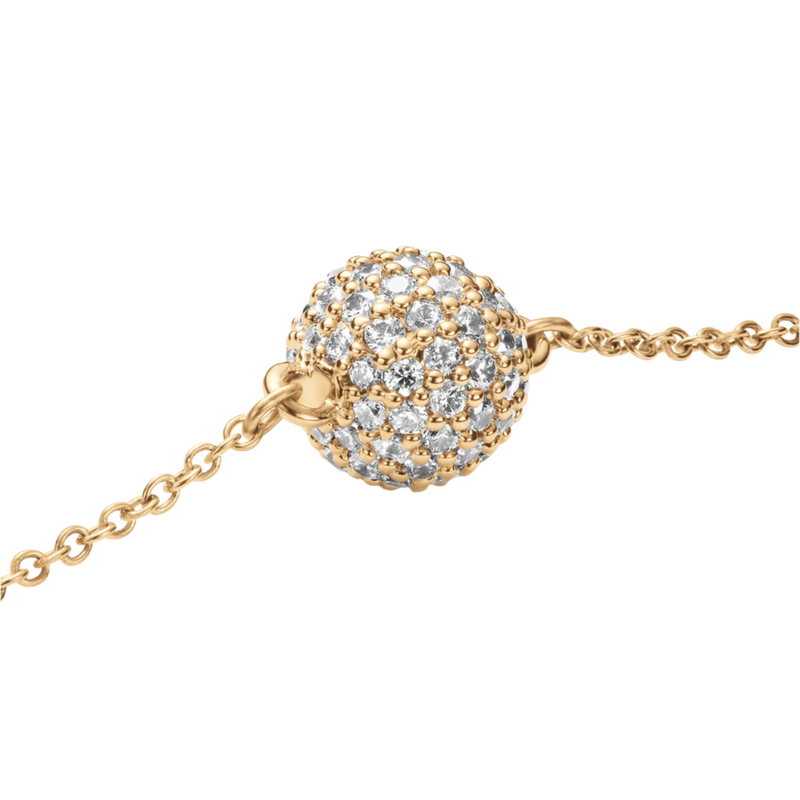 Daniel Wellington Pavé Crystal Pendant Gold Bracelet DW00400641
