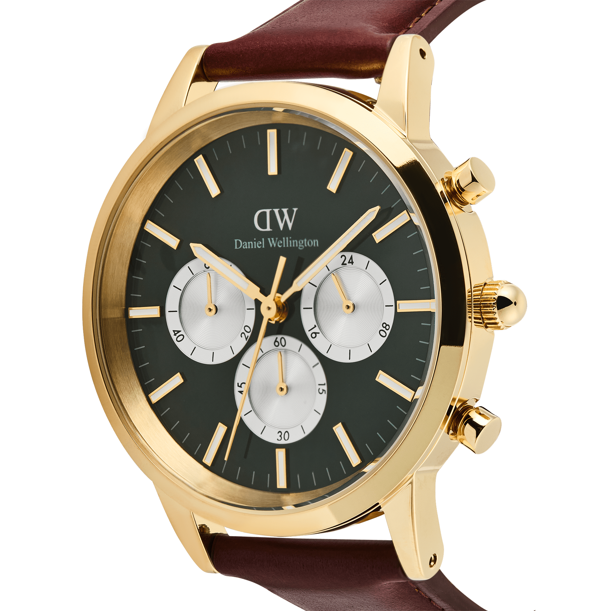 Daniel Wellington Iconic Chronograph  St Mawes Emerald Panda Gold