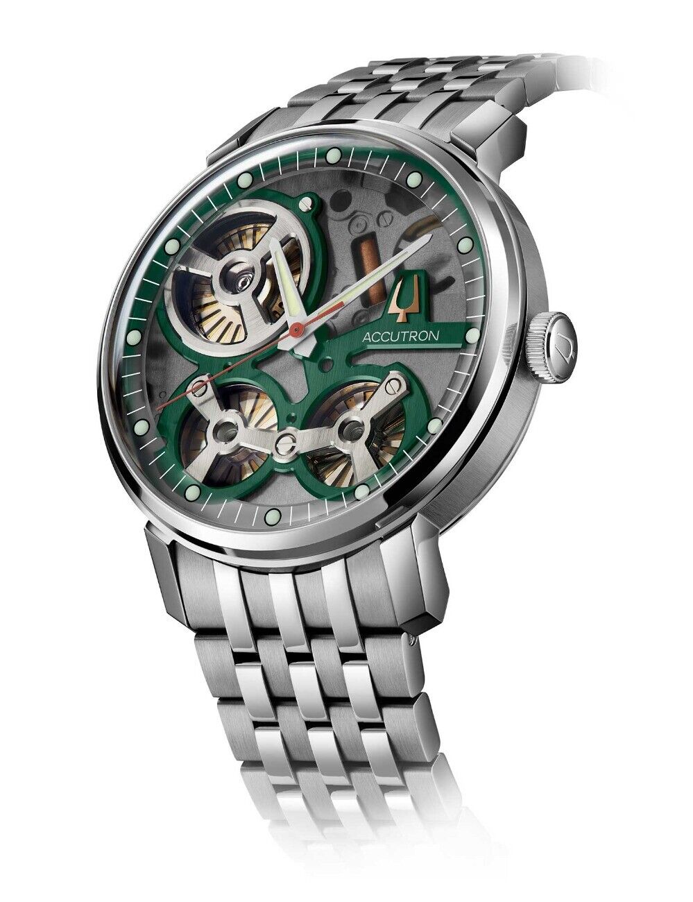 Bulova Accutron Spaceview 2020 Silver Stainless Steel Watch 2ES6A006