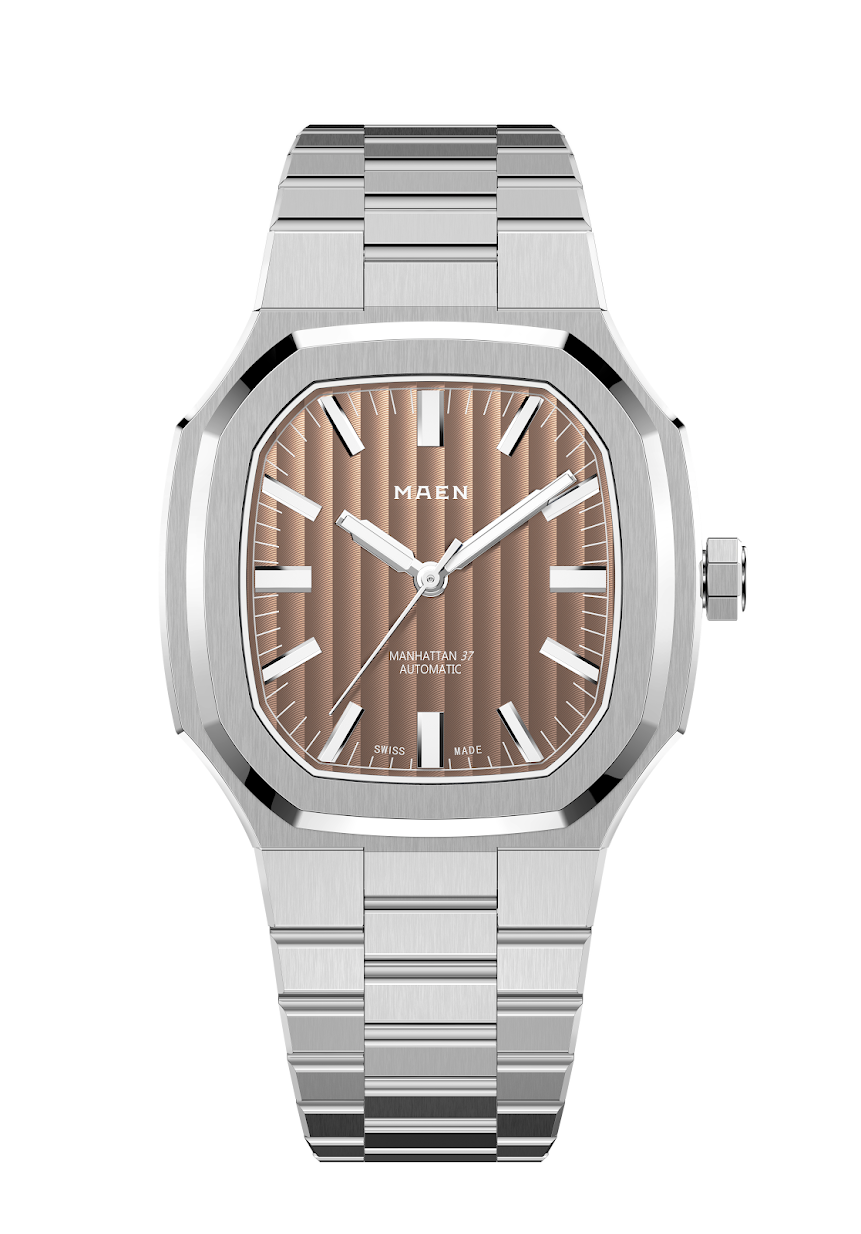 MAEN Manhattan 37 Salmon No Date Automatic Watch M2.1.4