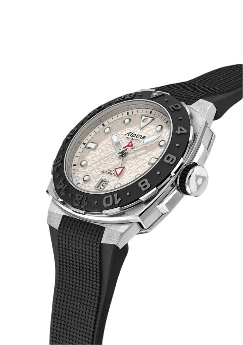Alpina Seastrong Diver Extreme Automatic Silver Dial Rubber Band Watch AL-560LG3VE6