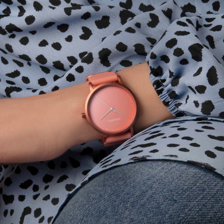 Sekonda Minimal Womens Watch Stylish Pink Quartz Fashion Wristwatch
